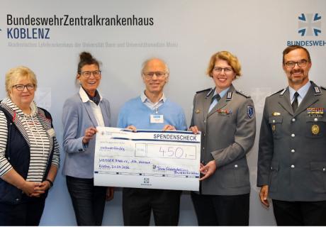 Spende des Bundeswehrzentralkrankenhaus Koblenz an die Außenstelle Koblenz des WEISSEN RING